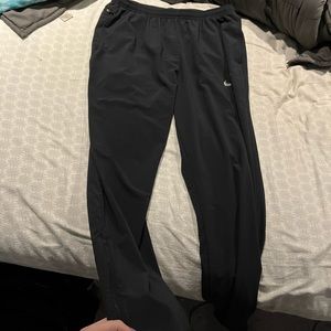 nike dri-fit zipper running leggings/pants